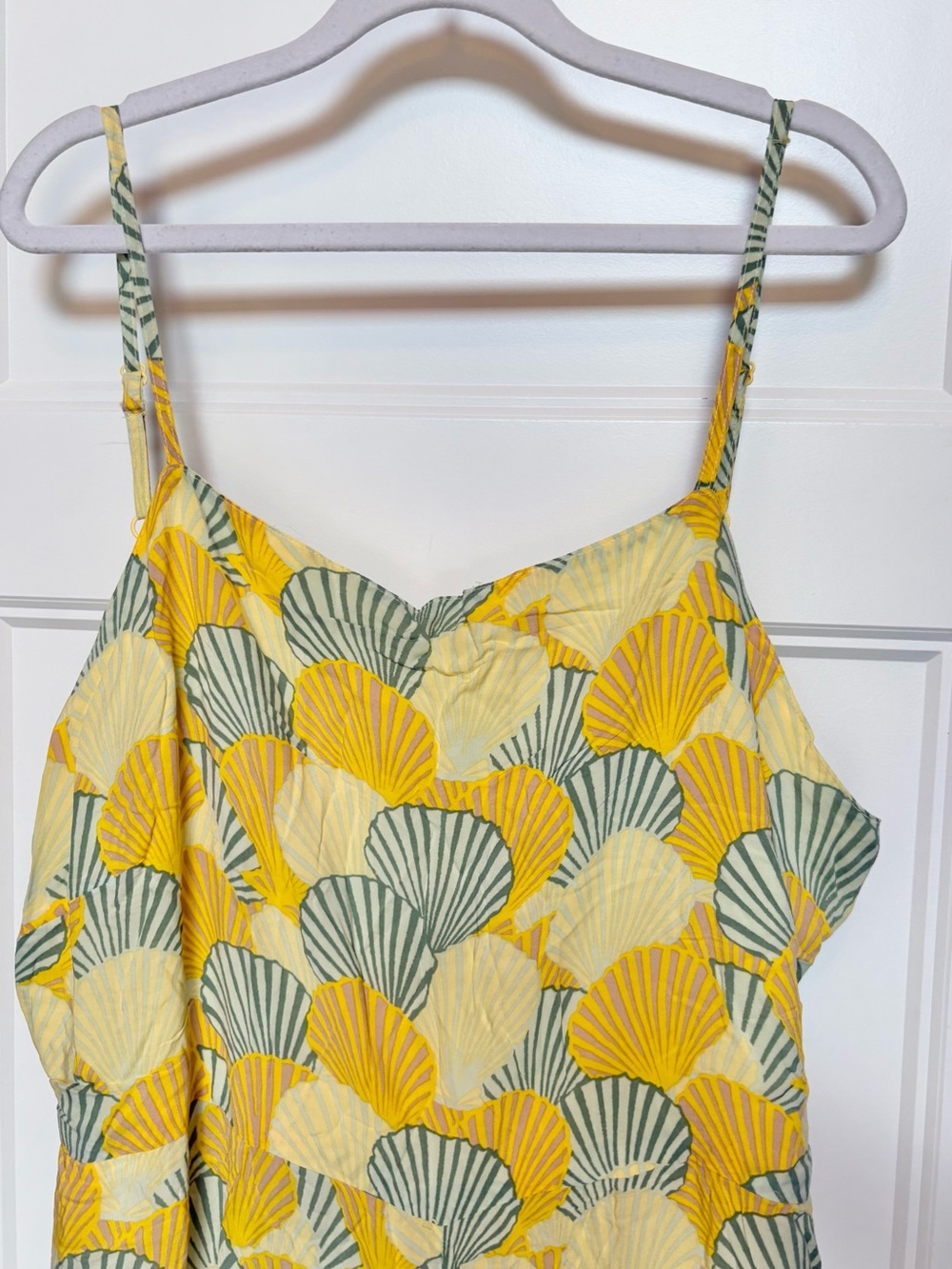 aerie Party Jumpsuit in Citron Yellow and Green Floral Print sz XL - Picture 6 of 15